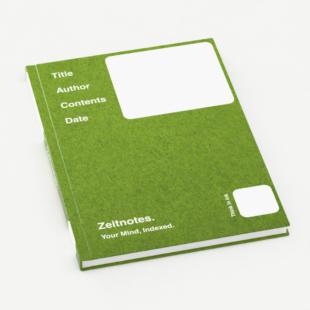Aubrey - Green Felt Design A5 Hardback Notebook