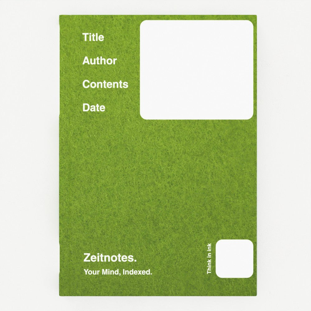 Aubrey - Green Felt Design A5 Hardback Notebook