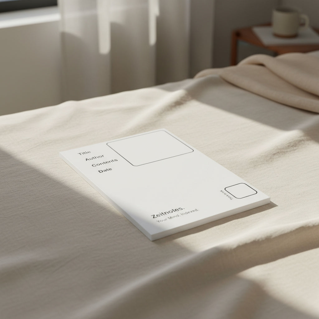 Blanche 2 - White with Black A5 Hardback Notebook