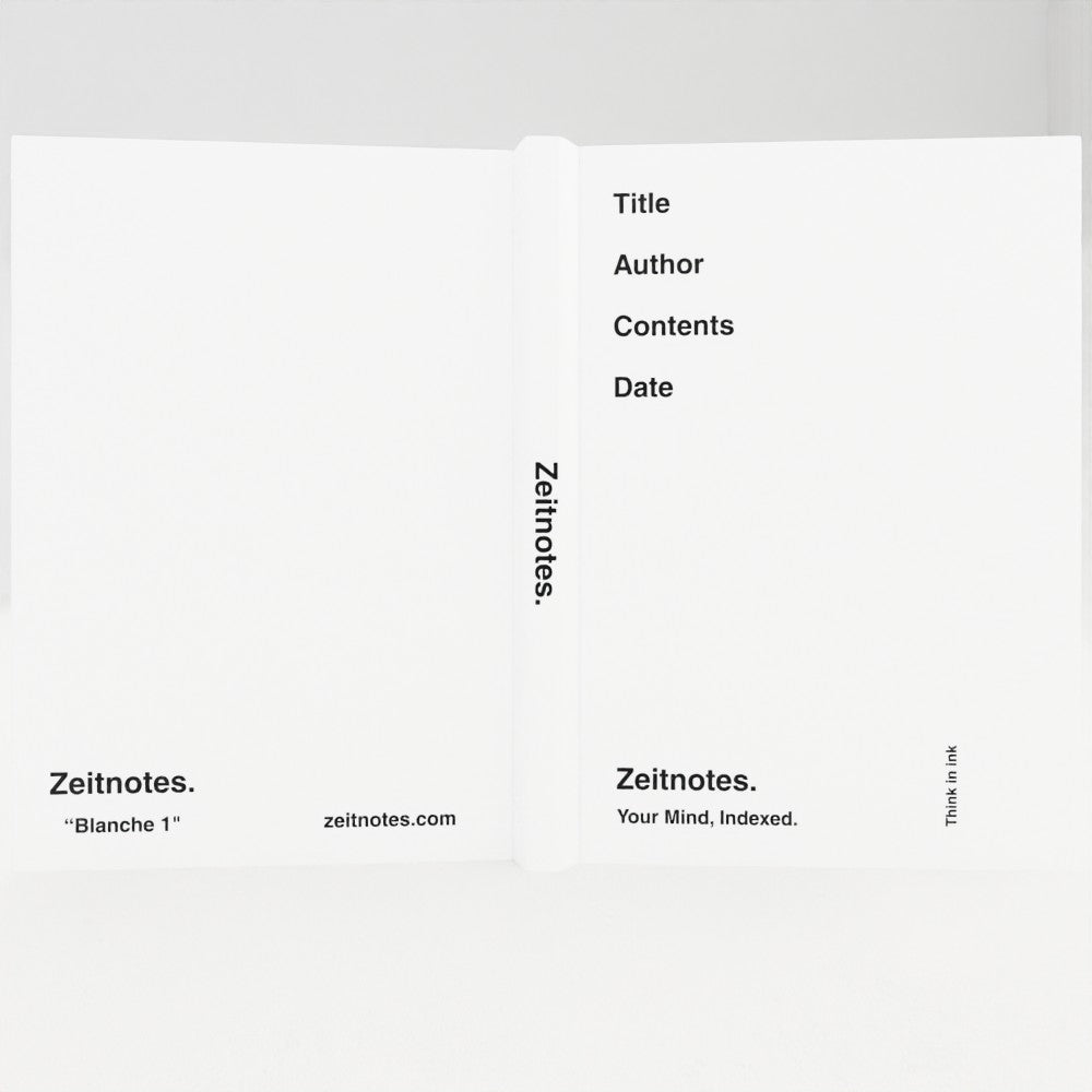 Blanche 1 - White A5 Hardback Notebook