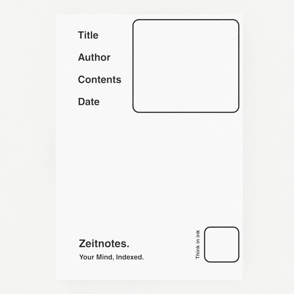 Blanche 2 - White with Black A5 Hardback Notebook