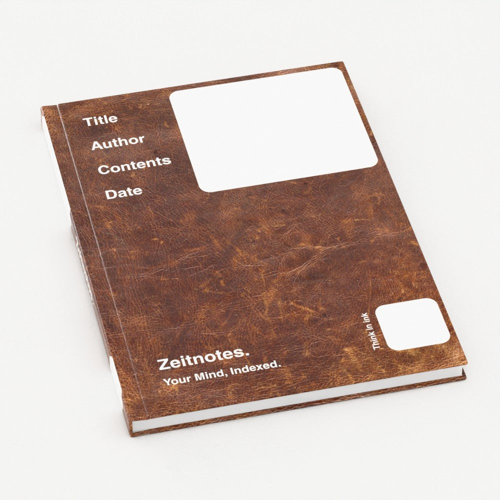 Barnabas - Brown Leather Effect A5 Hardback Notebook