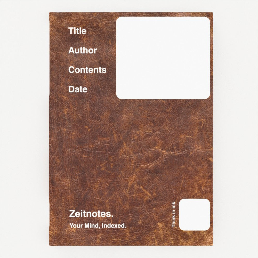 Barnabas - Brown Leather Effect A5 Hardback Notebook