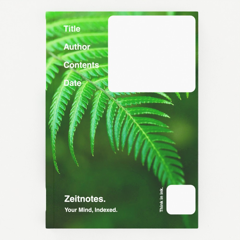 Danu - Green Fern A5 Hardback Notebook