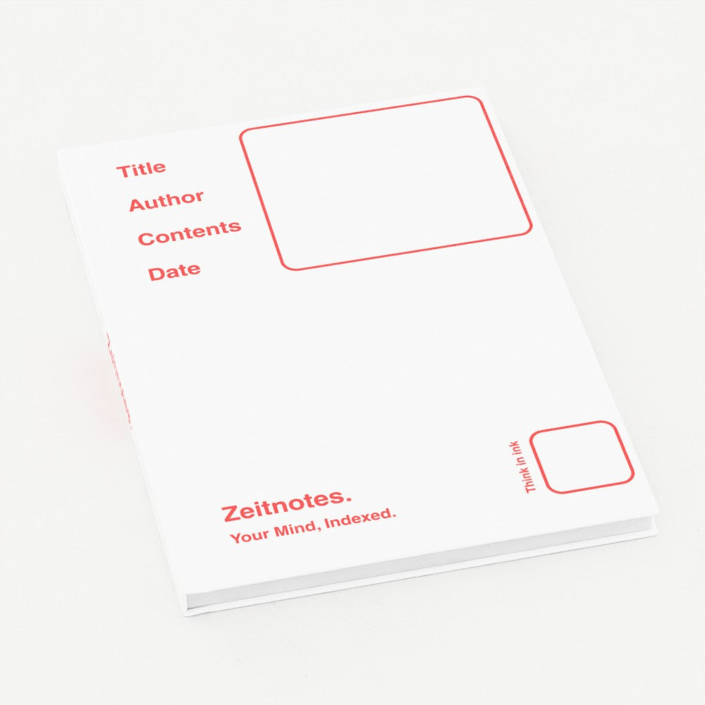 Elmira - White with Red A5 Hardback Notebook