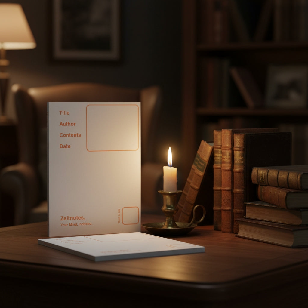 Ernestine - White with Orange A5 Hardback Notebook