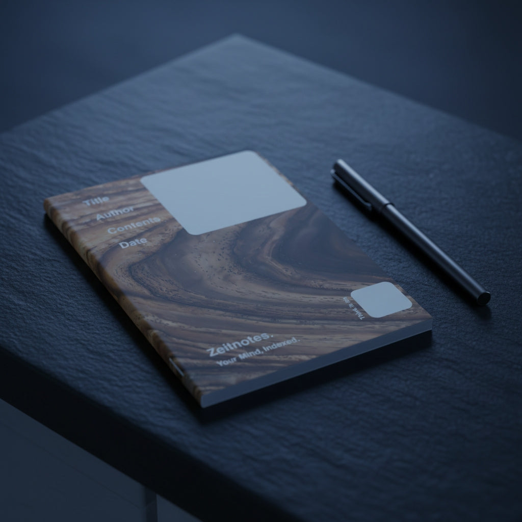 Esther - Natural Wood Grain Design A5 Hardback Notebook