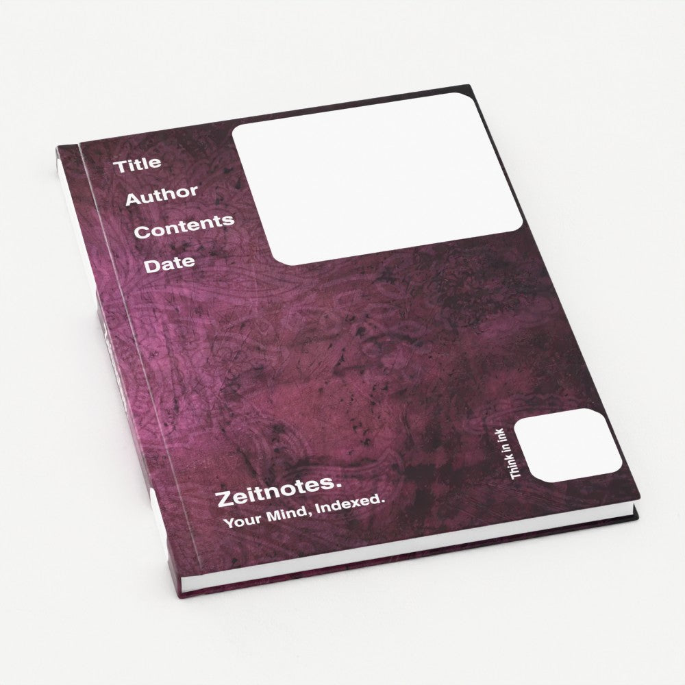 Germaine - Vintage Purple Fabric A5 Hardback Notebook