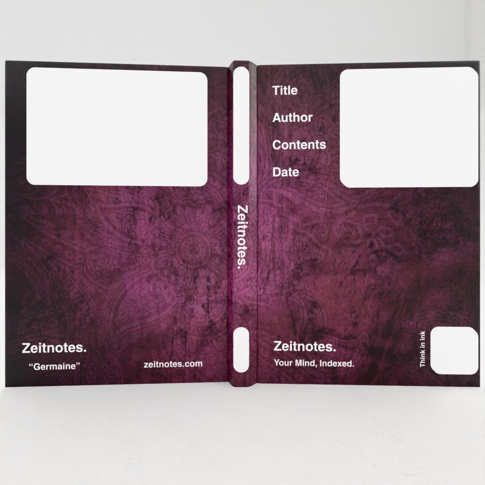 Germaine - Vintage Purple Fabric A5 Hardback Notebook