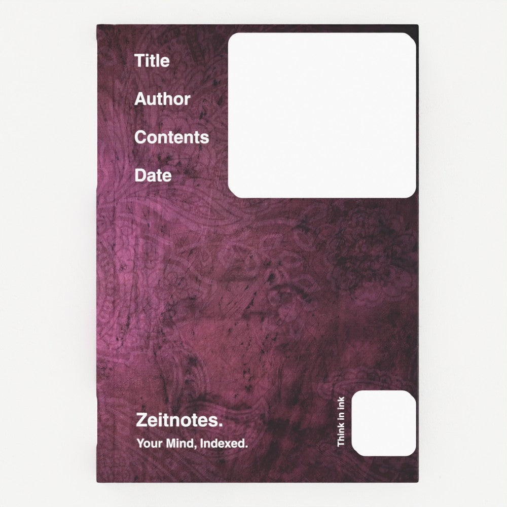 Germaine - Vintage Purple Fabric A5 Hardback Notebook