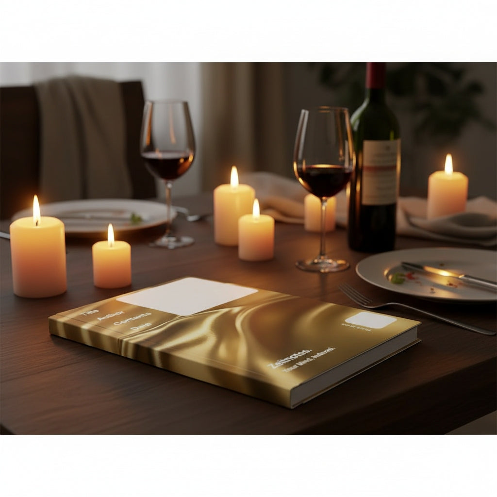 Goldie - Gold Satin Fabric A5 Hardback Notebook