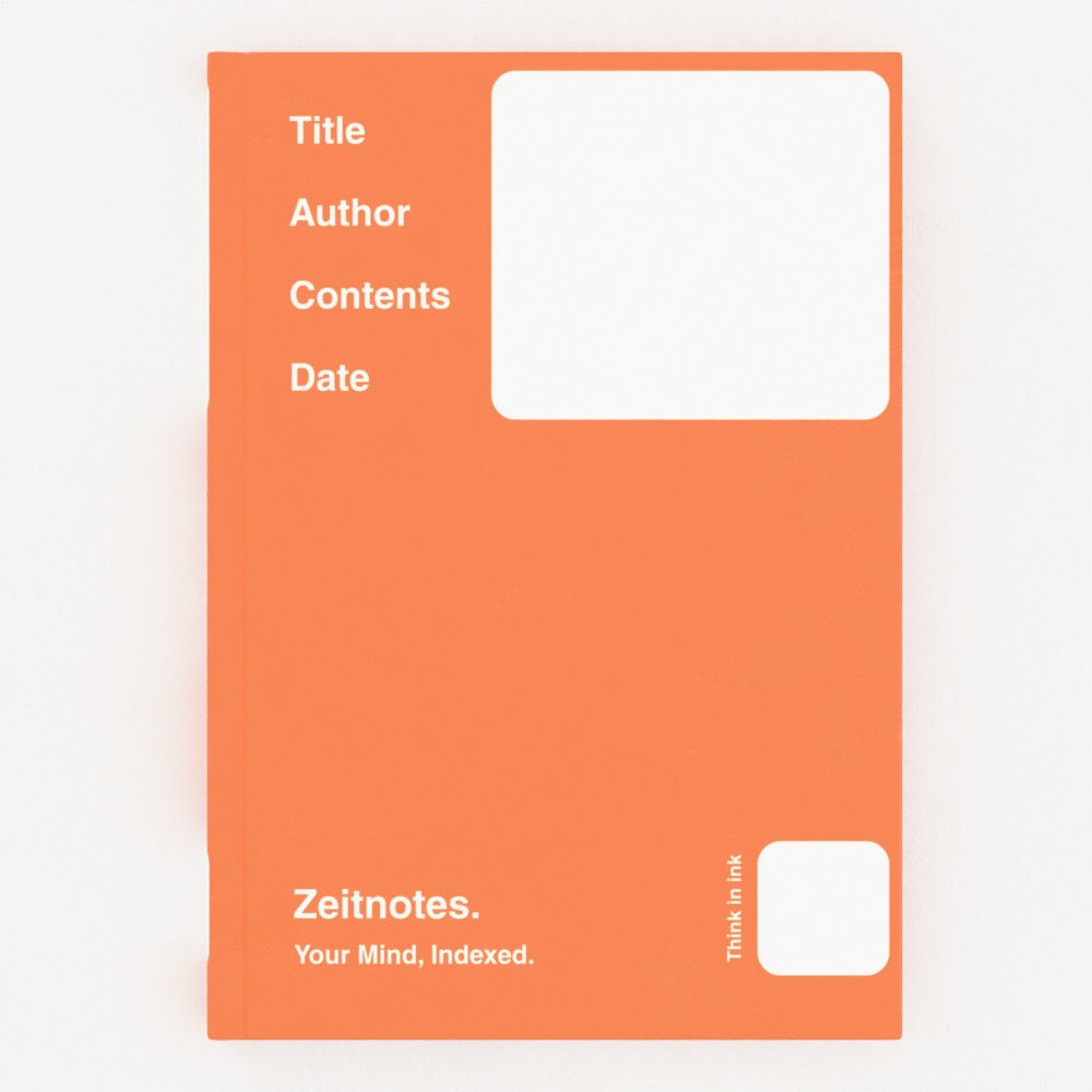 Herbert - Orange A5 Hardback Notebook