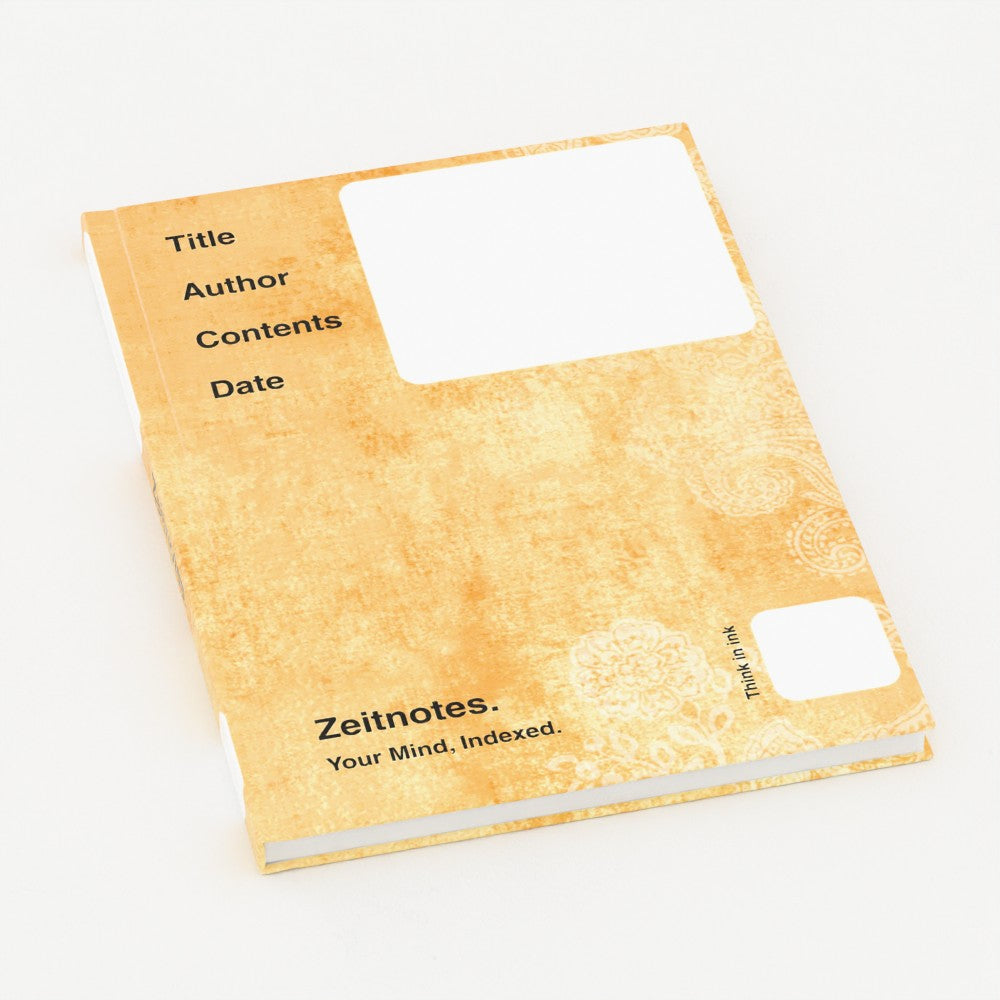 Hilda - Vintage Yellow Fabric A5 Hardback Notebook