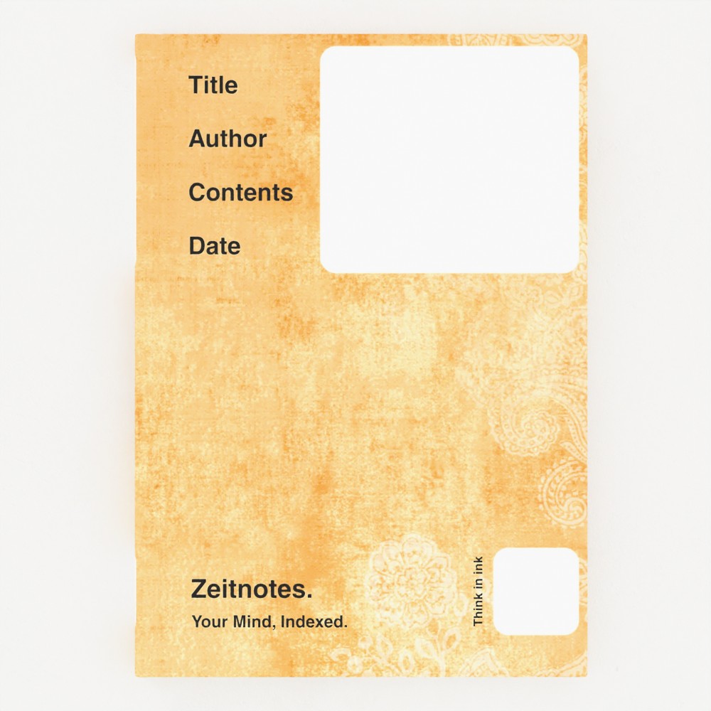 Hilda - Vintage Yellow Fabric A5 Hardback Notebook