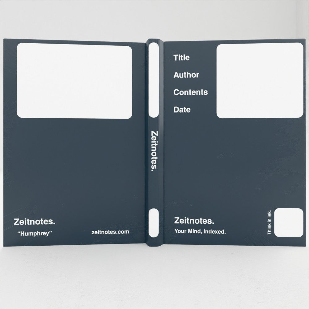 Humphrey - Dark Blue A5 Hardback Notebook