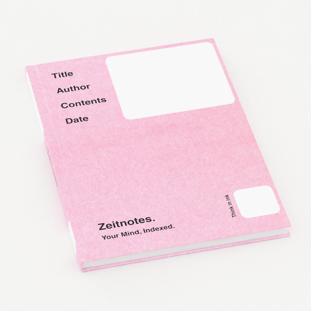 Liselotte - Pink Felt Design A5 Hardback Notebook