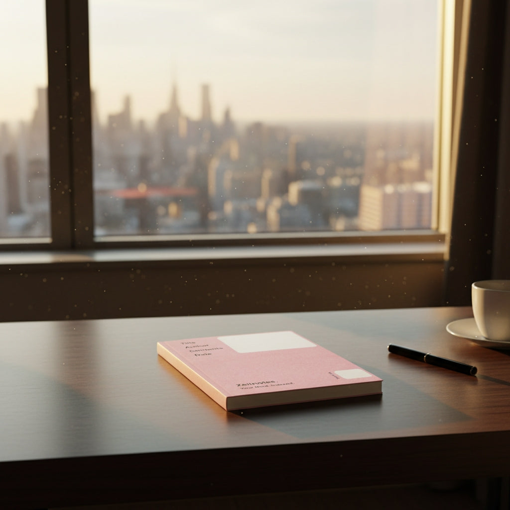 Liselotte - Pink Felt Design A5 Hardback Notebook