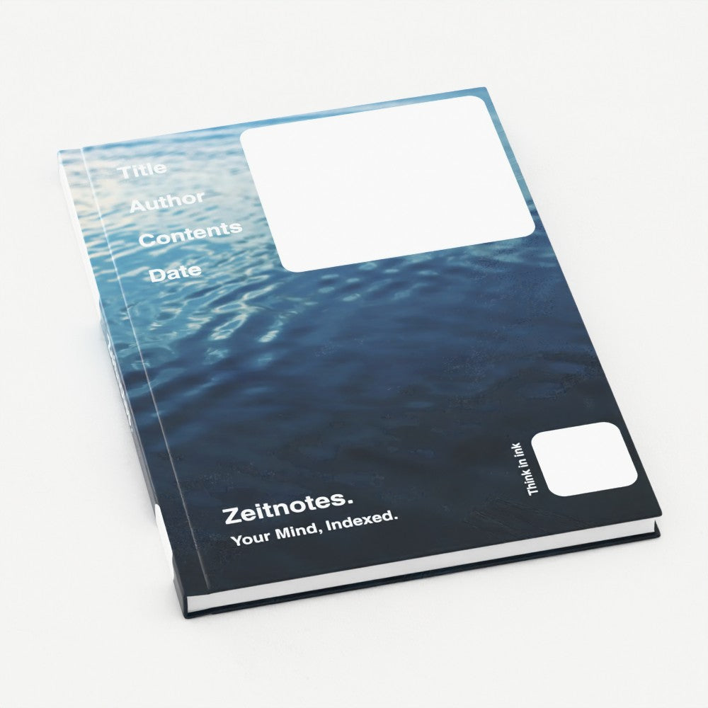 Lorimer - Water Wave Pattern Design A5 Hardback Notebook