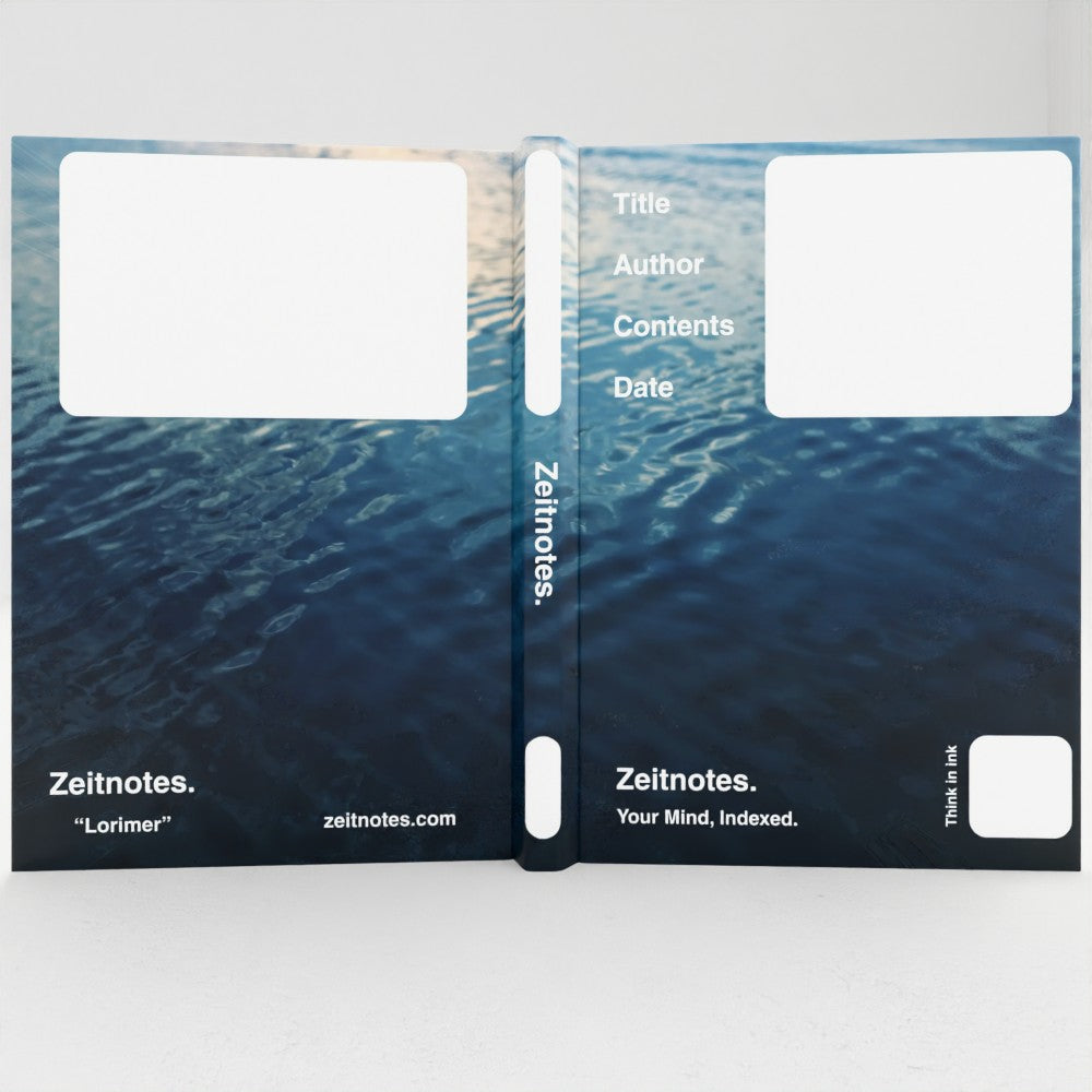 Lorimer - Water Wave Pattern Design A5 Hardback Notebook