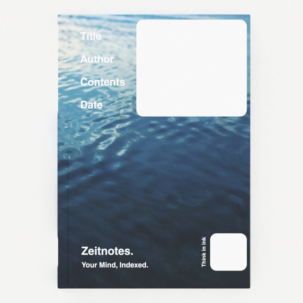 Lorimer - Water Wave Pattern Design A5 Hardback Notebook