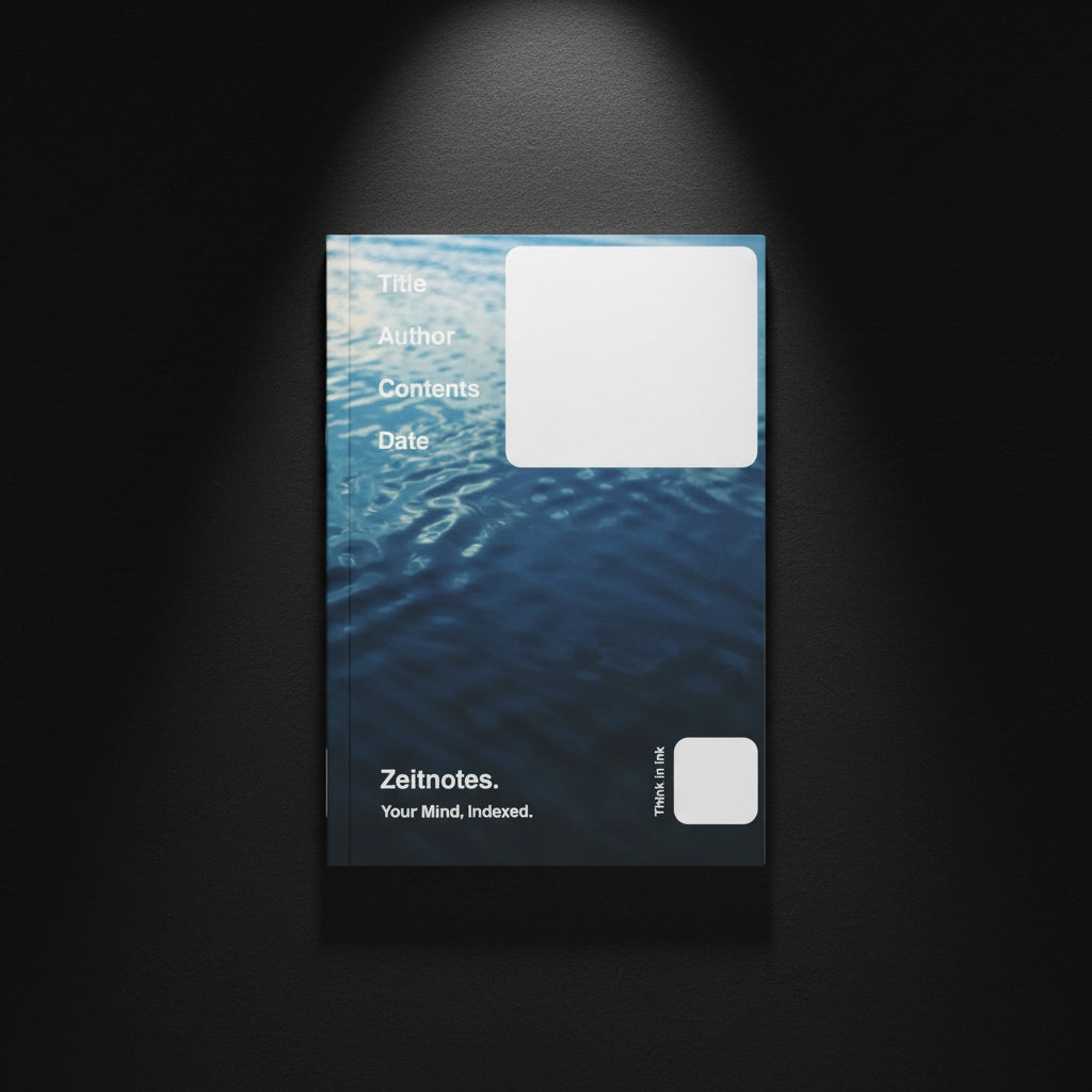 Lorimer - Water Wave Pattern Design A5 Hardback Notebook