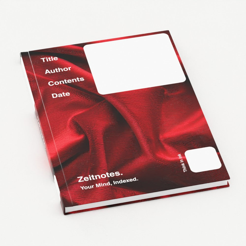 Scarlett - Red Velvet Design A5 Hardback Notebook