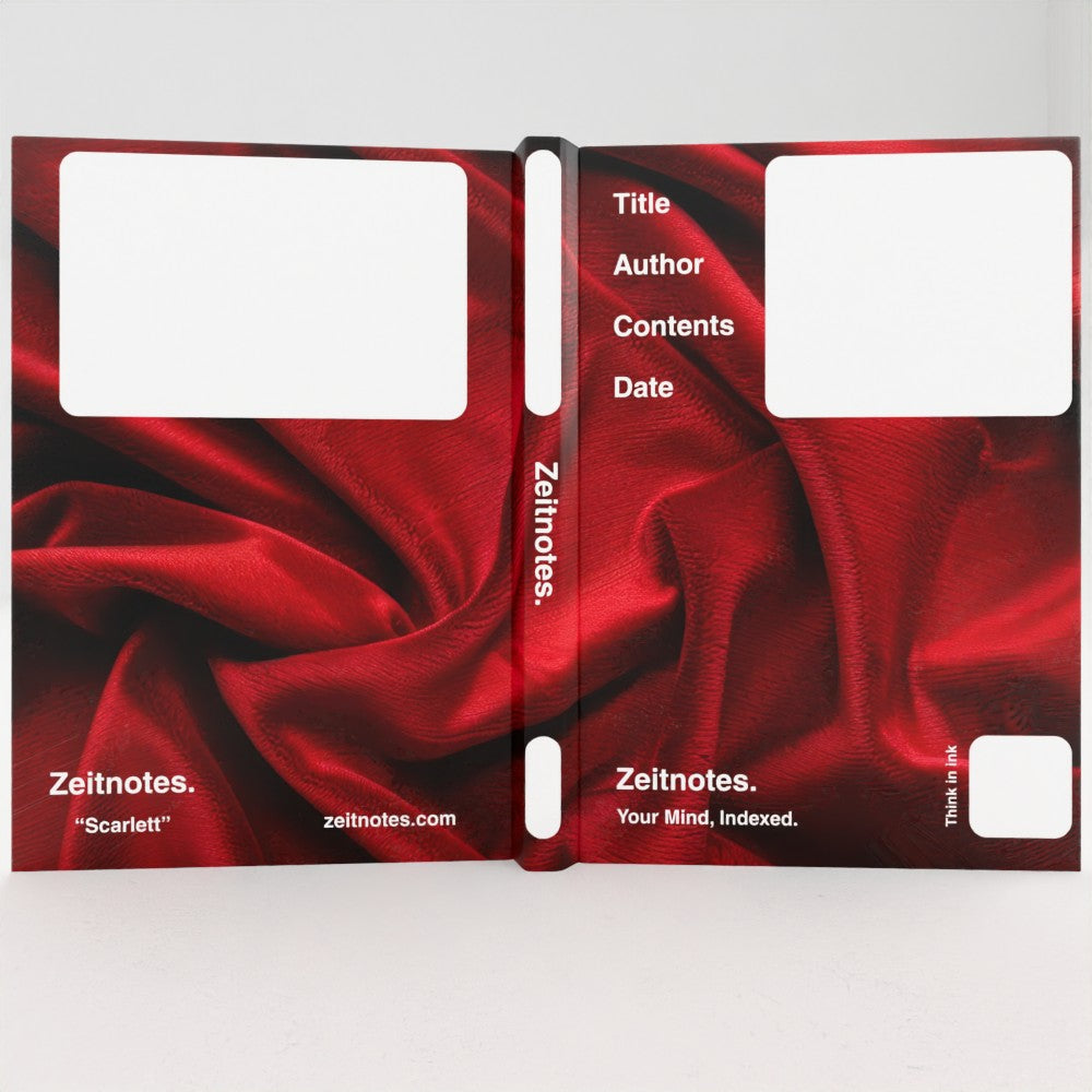 Scarlett - Red Velvet Design A5 Hardback Notebook