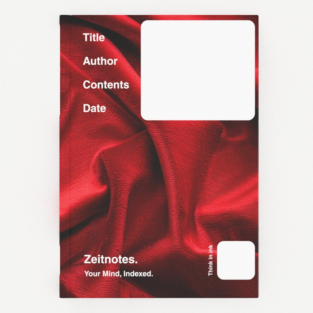 Scarlett - Red Velvet Design A5 Hardback Notebook