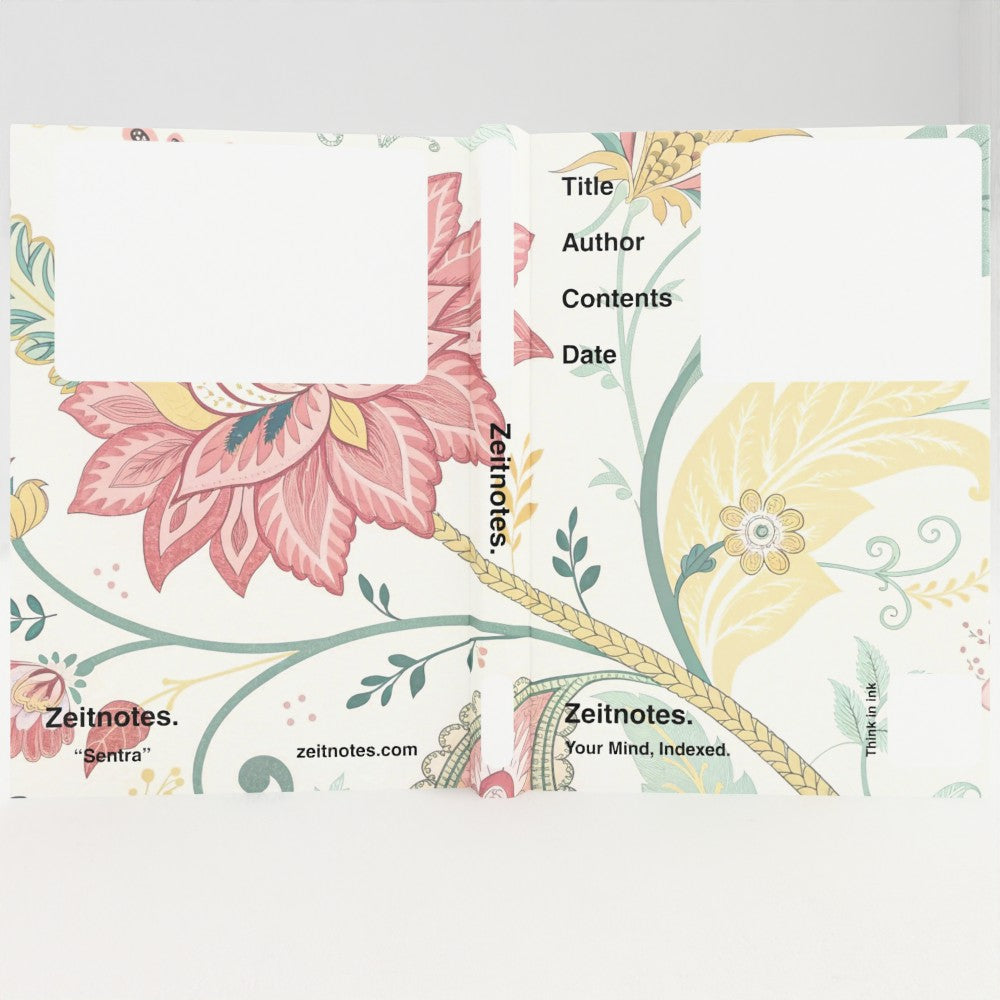 Sentra - Vintage Floral Pattern A5 Hardback Notebook