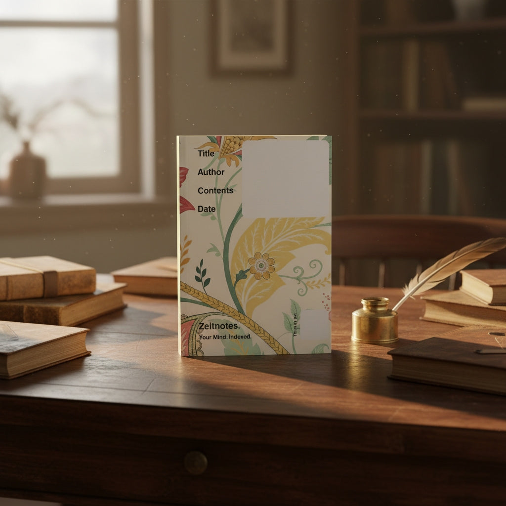 Sentra - Vintage Floral Pattern A5 Hardback Notebook