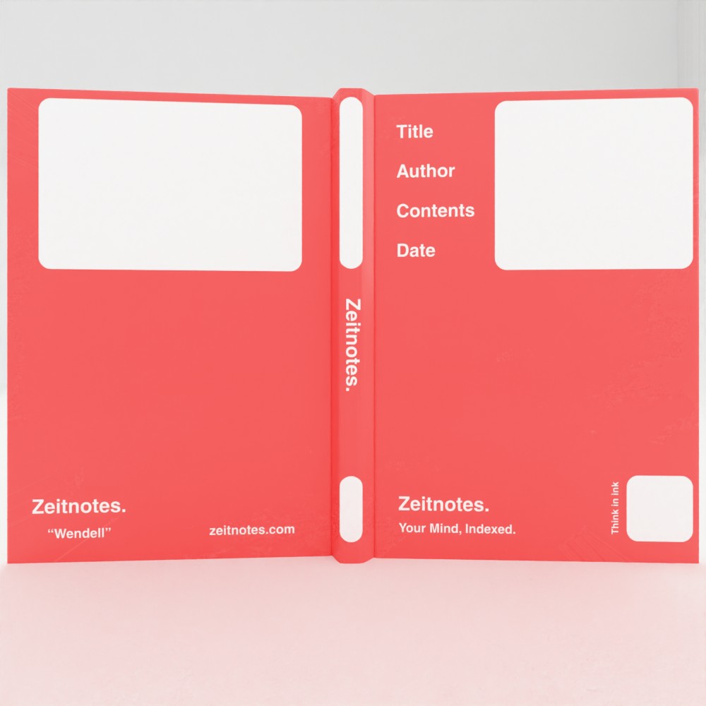Wendell - Red A5 Hardback Notebook